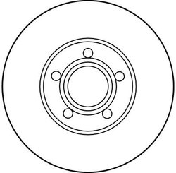 DISC FRANA TRW DF2652 - Compatibil cu AUDI, AUDI (FAW), HONGQI, SEAT, SKODA, VW, VW (SVW)