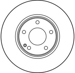 DISC FRANA TRW DF2654 - Compatibil cu MERCEDES-BENZ