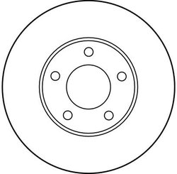 DISC FRANA TRW DF2678 - Compatibil cu CHRYSLER, DODGE
