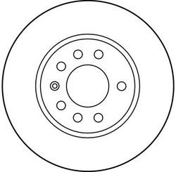 DISC FRANA TRW DF2681 - Compatibil cu OPEL, SAAB, VAUXHALL