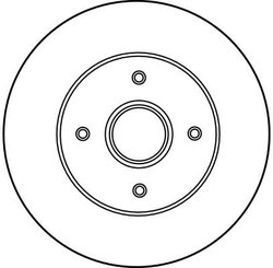 DISC FRANA TRW DF2706 - Compatibil cu RENAULT
