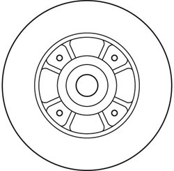 DISC FRANA TRW DF2706BS - Compatibil cu RENAULT