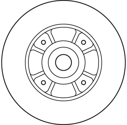 DISC FRANA TRW DF2706BS - Compatibil cu RENAULT