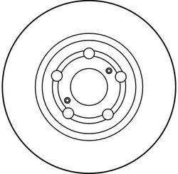 DISC FRANA TRW DF2742 - Compatibil cu TOYOTA