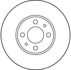 DISC FRANA TRW DF2734 - Compatibil cu ALFA ROMEO, CHRYSLER, CITROEN, FIAT, LANCIA, PEUGEOT