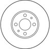 DISC FRANA TRW DF2734 - Compatibil cu ALFA ROMEO, CHRYSLER, CITROEN, FIAT, LANCIA, PEUGEOT