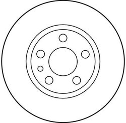 DISC FRANA TRW DF2754 - Compatibil cu CITROEN, FIAT, PEUGEOT