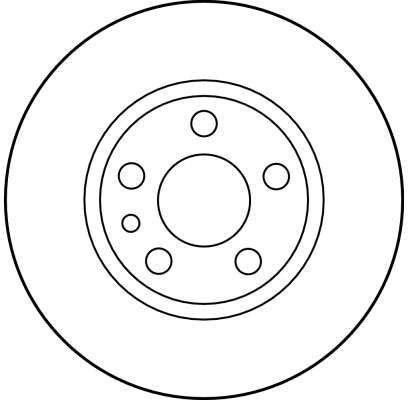 DISC FRANA TRW DF2754 - Compatibil cu CITROEN, FIAT, PEUGEOT