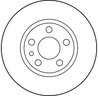 DISC FRANA TRW DF2754 - Compatibil cu CITROEN, FIAT, PEUGEOT