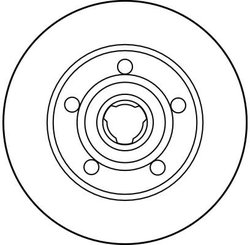 DISC FRANA TRW DF2771 - Compatibil cu AUDI
