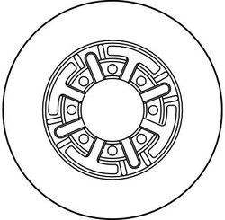 DISC FRANA TRW DF2787 - Compatibil cu IVECO