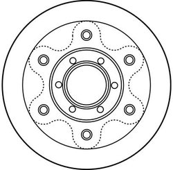 DISC FRANA TRW DF2788S - Compatibil cu IVECO