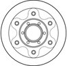 DISC FRANA TRW DF2788S - Compatibil cu IVECO