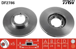 Disc frana TRW DF2786