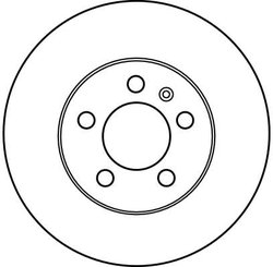 DISC FRANA TRW DF2803 - Compatibil cu AUDI, SEAT, SKODA, SKODA (SVW), VW, VW (FAW)