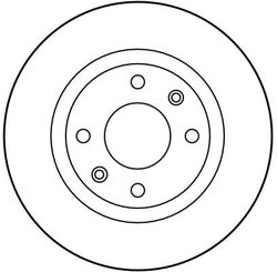 DISC FRANA TRW DF2808 - Compatibil cu CITROEN, PEUGEOT