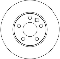 DISC FRANA TRW DF2810 - Compatibil cu VW