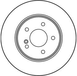 DISC FRANA TRW DF2813 - Compatibil cu MERCEDES-BENZ