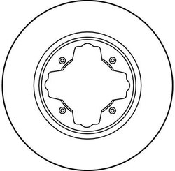 DISC FRANA TRW DF3084 - Compatibil cu HONDA