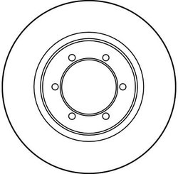DISC FRANA TRW DF3118 - Compatibil cu CHANGFENG, MITSUBISHI