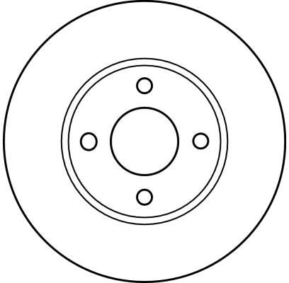 DISC FRANA TRW DF4018 - Compatibil cu NISSAN