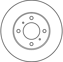 DISC FRANA TRW DF4022 - Compatibil cu MITSUBISHI, MITSUBISHI (SOUEAST), PROTON, SOUEAST