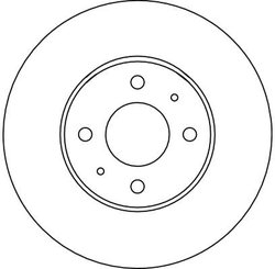 DISC FRANA TRW DF4024 - Compatibil cu NISSAN