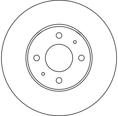 DISC FRANA TRW DF4024 - Compatibil cu NISSAN