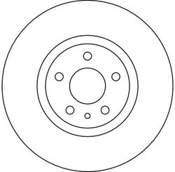 DISC FRANA TRW DF4025 - Compatibil cu ALFA ROMEO