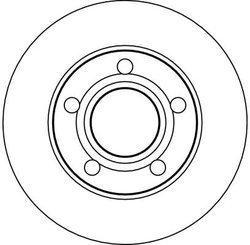 DISC FRANA TRW DF4026 - Compatibil cu AUDI, VW