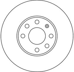 DISC FRANA TRW DF4043 - Compatibil cu OPEL