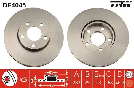 Disc frana TRW DF4045