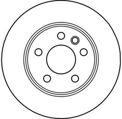 DISC FRANA TRW DF4047 - Compatibil cu VW