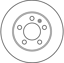 DISC FRANA TRW DF4052 - Compatibil cu AUDI, SKODA, VW