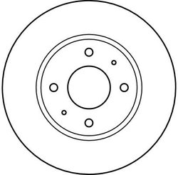DISC FRANA TRW DF4054 - Compatibil cu MITSUBISHI, VOLVO