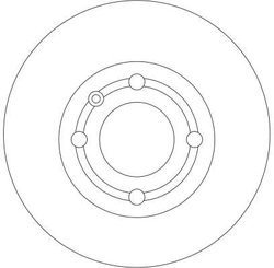 DISC FRANA TRW DF4062 - Compatibil cu SEAT, VW