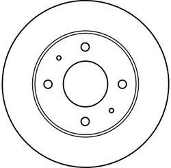DISC FRANA TRW DF4081 - Compatibil cu HYUNDAI, KIA, MITSUBISHI, PROTON, VOLVO