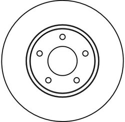 DISC FRANA TRW DF4095 - Compatibil cu DAIMLER, JAGUAR