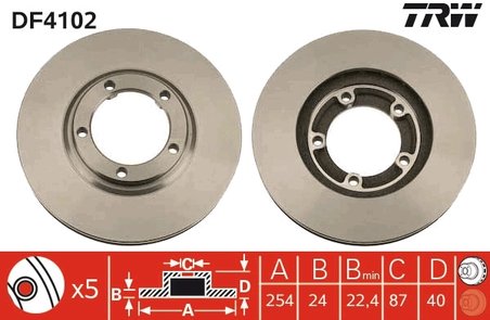 Disc frana TRW DF4102