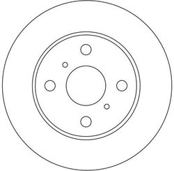 DISC FRANA TRW DF4112 - Compatibil cu TOYOTA