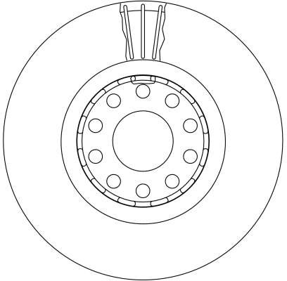 DISC FRANA TRW DF4125S - Compatibil cu AUDI