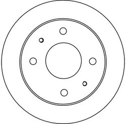 DISC FRANA TRW DF4132 - Compatibil cu HYUNDAI