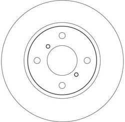 DISC FRANA TRW DF4131 - Compatibil cu OPEL, SUZUKI, VAUXHALL