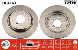 Disc frana TRW DF4143