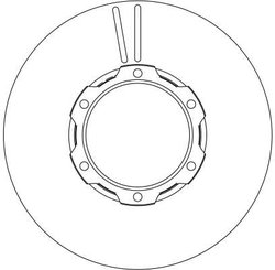 DISC FRANA TRW DF4144S - Compatibil cu MERCEDES-BENZ