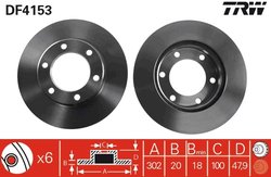 Disc frana TRW DF4153