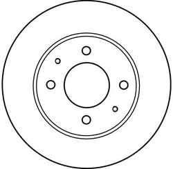 DISC FRANA TRW DF4158 - Compatibil cu HYUNDAI