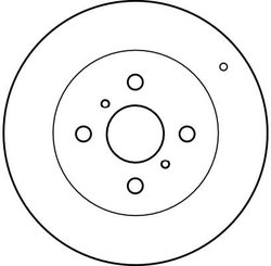 DISC FRANA TRW DF4163 - Compatibil cu ENGLON, GEELY, TOYOTA, TOYOTA (FAW)