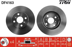 Disc frana TRW DF4163