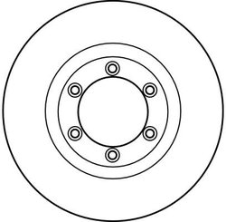 DISC FRANA TRW DF4168 - Compatibil cu DAEWOO, SSANGYONG